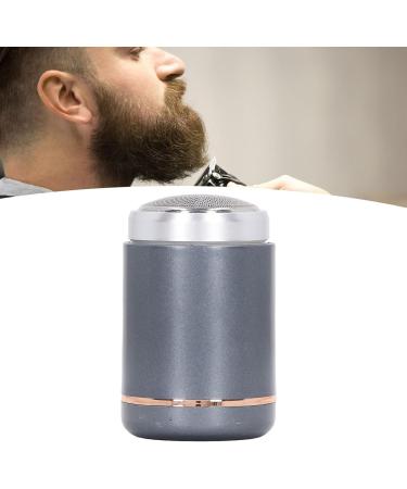 Electric Beard Cutter ABS Aluminum Alloy LED Indicator Mini Beard Trimmer 3W Rechargeable Pocket Size 6000RPM Portable for Travel (Black Gray) - Buy Online on GoSupps.com
