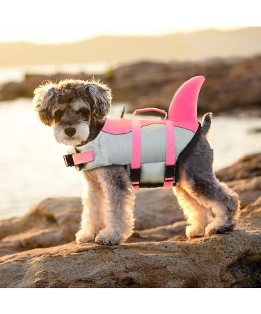 EMUST Dog Life Vest - High Buoyancy Ripstop Jacket for Small and Medium Breeds - Pink (Medium) - Buy Online on GoSupps.com