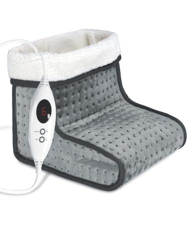 MONZANA Electric Foot Warmer - 6 Heating Levels 90 Min Timer Washable Grey - Overheat Protection & Comfort for Cold Feet - Buy Online on GoSupps.com