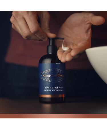 King C. Gillette Beard Grooming Kit For Men Beard & Face Wash + Beard Balm + Beard Brush Gift Sets For Him/Dad - Buy Online on GoSupps.com