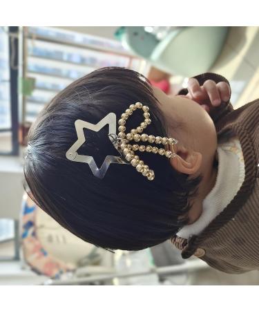 WDNIGLP Fashionable Bow Hair Clip Simple Bowknot Hairpin Imitation Pearls Bow Barrettes Elegant Accessories for Women Girls Grey-2 - Buy Online on GoSupps.com