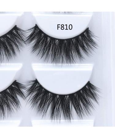 5 Pairs 3D False Eyelashes Faux Mink Fake Eyelashes Handmade Thick Nature Fluffy Long Lashes Reusable for Makeup - Buy Online on GoSupps.com