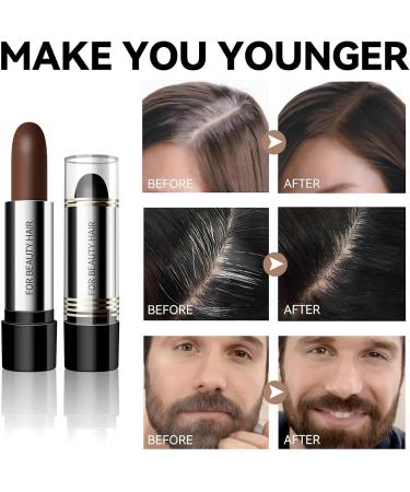 3 Pack Disposable Hair Dye Pens Portable LipstickLike Hair Color Stick Long Lasting Color and Fast Pigmentation Washable and Highly Saturating Covers White Hair at the Temples 02 Dark Brown - Buy Online on GoSupps.com