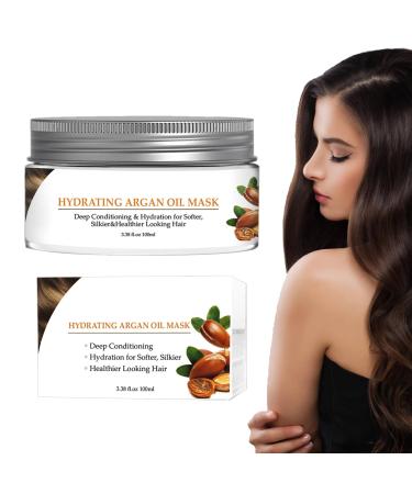 Hydrating Hair Mask - 100ml Moisturizing Treatment Mask Conditioning Treatment | For the Whole Family: Teenagers Grandparents Husbands and Wife