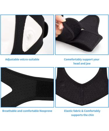 KELIHAWK Snoring Chin Strap - Stop Snoring Sleep Aid for Men and Women - Black - Buy Online on GoSupps.com