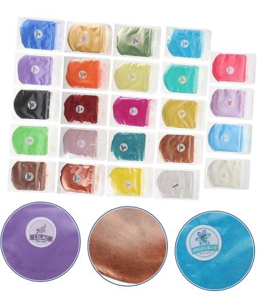 Lurrose 5pcs 24 Mica Powder Natural Soap Colorful Candles Pigment Lip Soap Powder Edible Eye Shadow 24 Colorx5pcs 13X9cmx5pcs - Buy Online on GoSupps.com