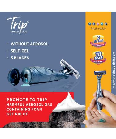Buy Ocean Essence Blue 3-Blade Self-Gel Disposable Razor for Men - Smooth Shaving Experience International Shipping Available - Buy Online on GoSupps.com