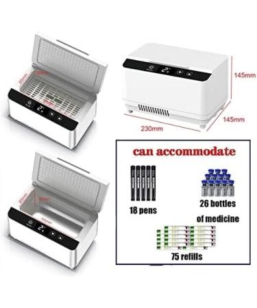 Insulin Refrigerator Medicine Cooler Case Double Layer Refrigeration Portable Medical Cooling Box 2-8 Diabetic Medication Organize Fridge For Vehicle RV Travel Quad Battery Sensational421 - Buy Online on GoSupps.com