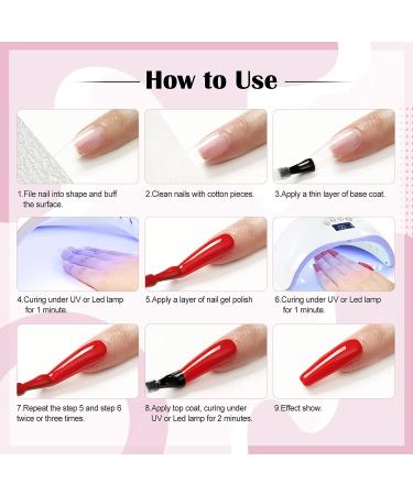 20Pcs Gel Nail Polish Kit - Summer Holiday Colors - Soak Off UV LED Gel Nail Polish Set - Nail Art Starter Kit with Gift Box - by PEACECOLOR - Buy Online on GoSupps.com