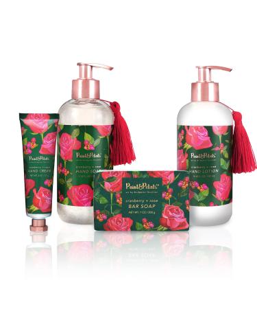 PAINT&PETALS Cranberry & Rose Scented Body Wash Gently Cleanses Creamy & Moisturizing Formula Featuring Shea & Mango A Chic Addition to Any Bathroom 10 Fl Oz - Buy Online on GoSupps.com