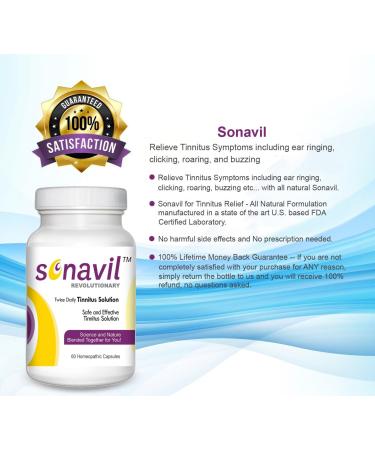 Eliminate Tinnitus with Sonavil - Guaranteed Relief! | Buy Single Bottle - International Shipping Available - Buy Online on GoSupps.com