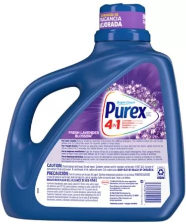 Purex Liquid Laundry Detergent with Crystals Fragrance - Fresh Lavender Blossom 150 Fl Oz | 115 Loads | International Shipping - Buy Online on GoSupps.com
