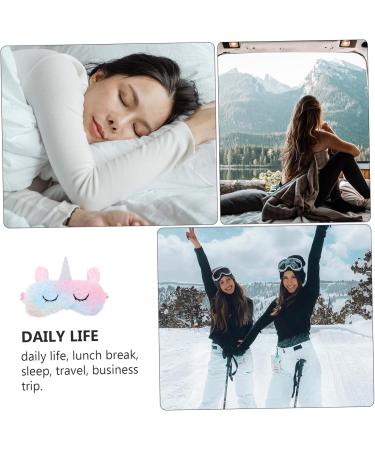 Beaupretty Unicorn Eye Patch - 2 Pcs Plush Sleeping Mask | Perfect Birthday Party Favor & Travel Accessory - Buy Online on GoSupps.com