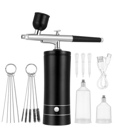 Beaupretty 1 Set Air Brush for Barber Airbrush Kit Airbrush Makeup Air Brush for Nails Air Brush Kit Airbrush Paint Kit Cordless Airbrush Spray Nail Airbrush Aluminum Alloy Tool Usb Black