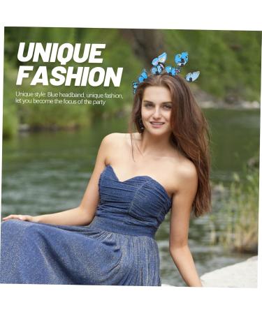 Abaodam Headbands Bride Headband Wedding Headband Wedding Party Butterfly Headband Wedding Bridal Headband Women Butterfly Headband Wedding Butterfly Headband or Wreath Miss Wedding Dress - Buy Online on GoSupps.com