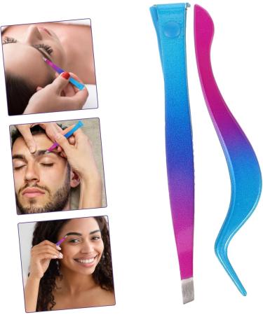 MAGICLULU 1 Set Double-end Eyebrow Tweezers Precision tweezer for Eyebrows Miss Set Tweezers Fake Eyelashes Eyebrow Clip Precision Eyebrows Tweezers Tweezers for Women Facial Hair - Buy Online on GoSupps.com
