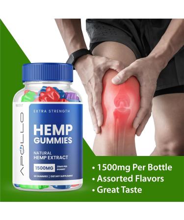 (2 Pack) Apollo Hemp Gummies - Apollo Hemp Gummies Apollo Hemp Gummies with Premium Hemp Apollo Hemp Gummies Advanced Hemp Formula 25mg Per Gummy 1500mg Hemp Per Bottle Supplement (120 Gumimes) - Buy Online on GoSupps.com