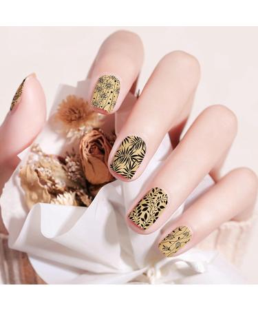 Niceneeded 5Pcs Nail Art Stamps - Flower & Leaf Stamp Kit for DIY Nail Decoration | Perfect for Women & Girls - Buy Online on GoSupps.com