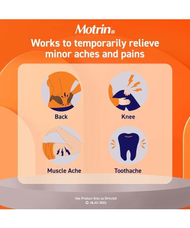 Motrin IB Liquid Gels with 200mg Ibuprofen per Caplet, Pain Reliever & Fever Reducer for Adults, Relief from Minor Arthritis Pain, Muscle Aches, Headache, Menstrual Cramps & Backache, 120 ct 120 Count (Pack of 1) - Buy Online on GoSupps.com