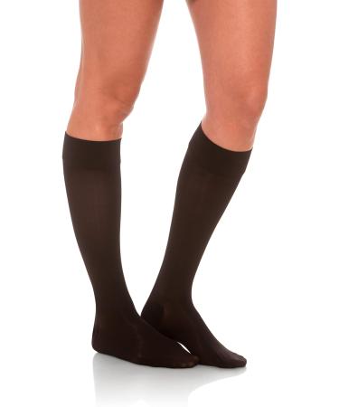 JOMI Compression Knee High Stockings 20-30mmHg Sheer Closed Toe - X-Large Black - Buy Online on GoSupps.com