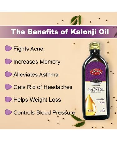 Zaika Black Seed Oil 150ml (0.33lb) Organic Kalonji Oil - Cold Pressed Black Cumin Seed Oil - Buy Online on GoSupps.com