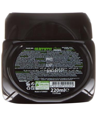 Gummy Keratin Hair Gel 7.5 fl oz - Strong Hold Styling Gel for Smooth and Shiny Hair - Buy Online on GoSupps.com