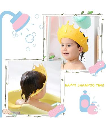 Adjustable Baby Shower Hood - Child Protection Shampoo Visor for Eyes Ears & Face - Yellow Camp - Buy Online on GoSupps.com