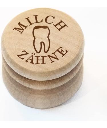 Chinchilla Maple Wood Milk Tooth Box | Personalized Baptism & School Enrollment Gift | Perfect Souvenir - Buy Online on GoSupps.com