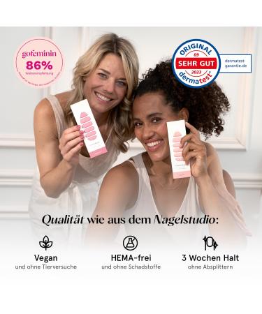 Maniko UV Gel Strips - Vegan & Long-Lasting Self-Adhesive Nail Film for Natural Nails (20 Vintage Velvet Strips) - Up to 2 Applications - Buy Online on GoSupps.com