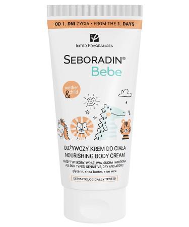 Seboradin Bebe Cr me Corporelle Nourrissante Pour B b s Enfants Personnes Ayant Peau Sensible Et Atopique Soins Pour B b s D s Le Premier Jour Huile De Noyau D'Abricot 200 ml