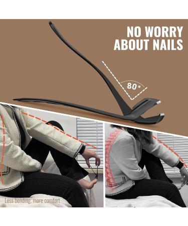 WONSIM Nail Clippers for Seniors Thick Nails Angled Head Ergonomic Toenail Clippers with Wide Jaw Opening Heavy Duty Mess Free Nail Cutter Nail Trimmer for Men Women Black - Buy Online on GoSupps.com