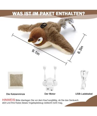 Buy Nepfaivy Interactive Electric Cat Toys with Catnip - Automatic Bird Feeder for Self-Play | Best Cat Toys for Engaging Feline Fun - Buy Online on GoSupps.com