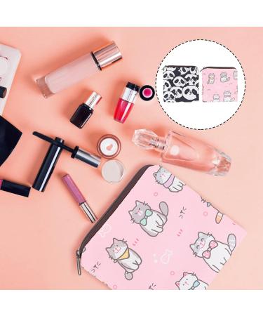 Exceart 2-Piece Zippered Sanitary Napkin Storage Bag | Cotton Cloth Care Pad Holder - Portable & Stylish - Buy Online on GoSupps.com