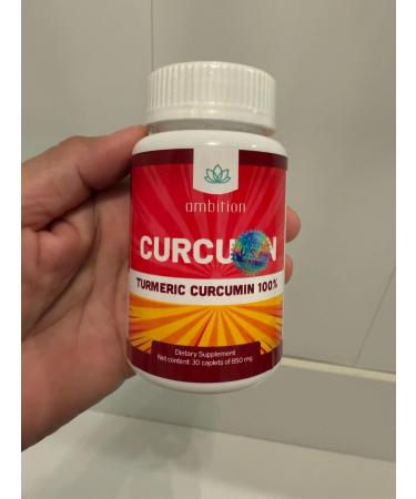 Curcumin Turmeric Curcuma Supplement 850 mg 30 Capsules 1 Count (Pack of 1) 1 - Buy Online on GoSupps.com