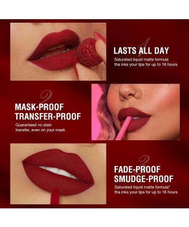 6Pcs Matte Liquid Lipstick Lip Liner Set - Waterproof & Long-Lasting Nude Lipstick - Non-Stick & Non-Fade Formula - Makeup Gift Set (Set B) - Buy Online on GoSupps.com