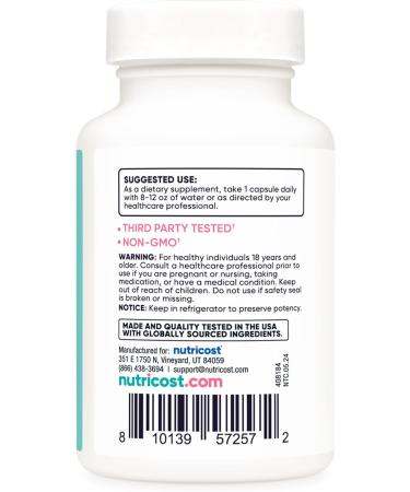 Nutricost Probiotic for Women 30 Billion CFU 60 Capsules - Complex with Acacia Fiber Uva Ursi & Cranberry Extract Non-GMO & Gluten Free - Buy Online on GoSupps.com