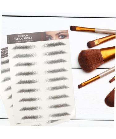 Baluue 72 Pcs Eyebrow Stickers Fake Eyebrows Waterproof Makeup Eyebrow Tool Makeup Stickers Black Soy Ink - Buy Online on GoSupps.com