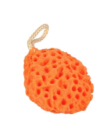 Qukaim Body Sponge Ball Sponge Bath Ball Beauty Soft Body Shower Sponge 4 Colors Spa Washing Cleansing Scrubber Orange
