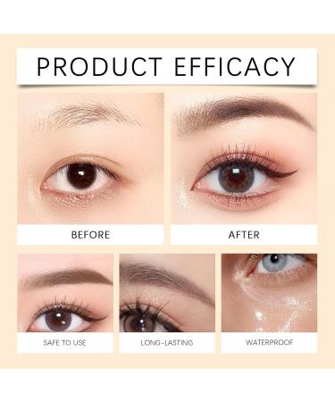 Hengxuan 4point waterproof eyebrow pencil ultrafine lines for natural hairlike eyebrows longlasting and smudgeproof daily makeup fast drying and sweatresistant Dark Brown - Buy Online on GoSupps.com