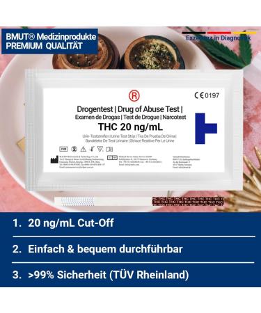 10x THC Drug Test Rapid Urine Test Strips - 20ng/mL | Pharmacy Quality | Fast & Accurate Results - International Shipping - Buy Online on GoSupps.com
