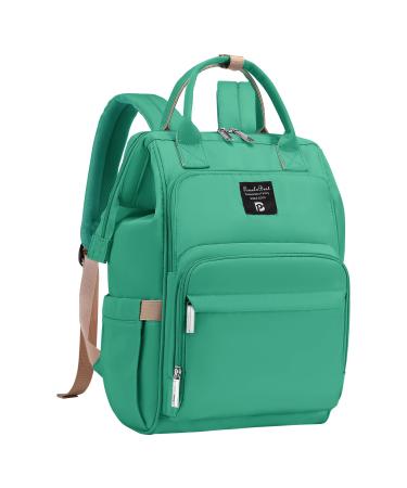 Pomelo Best Baby diaper backpack macaron diaper bag backpack with waterproof diaperial pad large capacity travel bag for on the go emerald - Buy Online on GoSupps.com