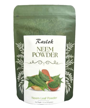 Neem Powder |100% Pure and Natural Neem Powder | Very Bitter Neem Supplement for Skin Hair and Detox (3.52 oz) 3.52 Ounce (Pack of 1)