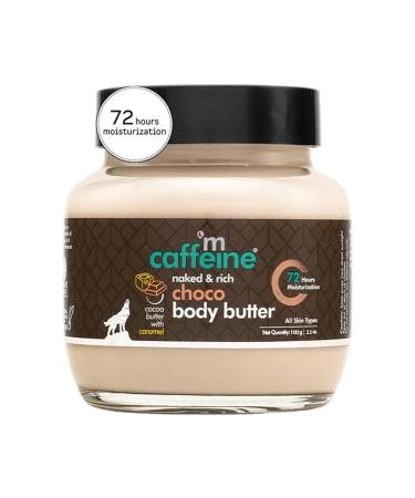 mCaffeine Choco & Shea Body Butter | Moisturizer for Stretch Marks & Dry Skin | Non-Sticky Lotion for All Skin Types | 100gm | Buy Online Worldwide - Buy Online on GoSupps.com