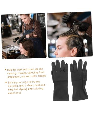 FOMIYES 9 Pairs Hair Dye Glove Shampoo Hair Salon Gloves Coloring Gloves Black Gloves for Hair Coloring Medium Small Mens Glives Reusable Rubber Hair Dressing Gloves Non-slip Man Tool - Buy Online on GoSupps.com