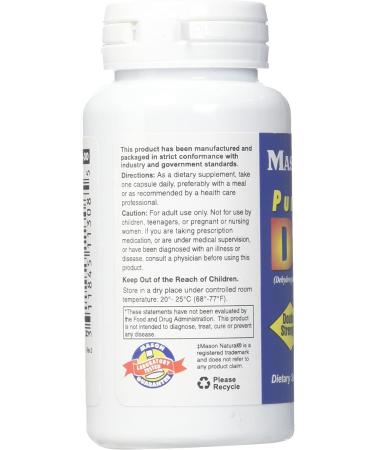 Mason Natural DHEA 50 mg - 30 Capsules for Hormonal Balance & Wellness - Buy Online on GoSupps.com