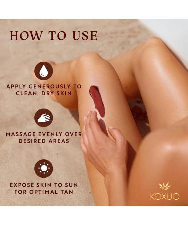 Carotene Tanning Gel for Deep Natural Tan Tanning Accelerator with Coconut Oil Carrot Extract & Vitamin E Bronzing Body Moisturizer for Indoor & Outdoor Use - Buy Online on GoSupps.com