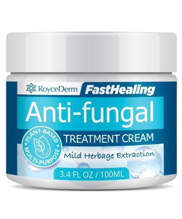 Roycederm Antifungal Cream  Maximum Strength Antifungal Treatment for Athletes Foot  Eczema  Psoriasis  Jock Itch  Anti Itch  Rash  Ringworm Treatment for Humans  and Skin Yeast Infection.