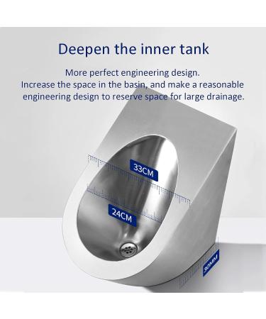 Inodoros modernos para ba os de Acero inoxidable para el hogar montados en la pared con sistema autom tico de inducci n/sin inducci n peque os sanitarios p blicos comerciales con drenaje Single urinal - Buy Online on GoSupps.com