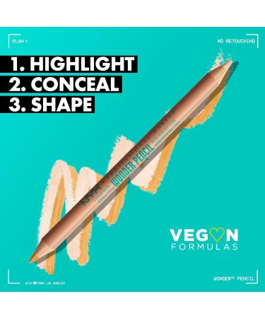 NYX Professional Makeup Wonder Pencil - Double-Sided Eyebrow Highlight & Shaping Tool | Medium 02 for Flawless Coverage - Buy Online on GoSupps.com
