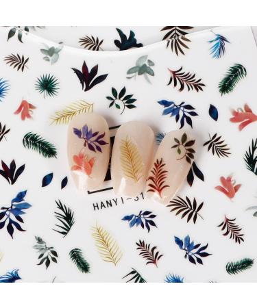 4 Pieces Self-Adhesive Palm Tree Nail Stickers - Summer-Inspired DIY Nail Art for Stylish Fingernails - Buy Online on GoSupps.com